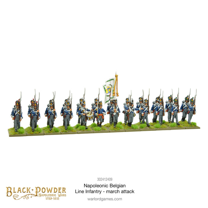 Black Powder - Belgian Line Infantry (Marching)