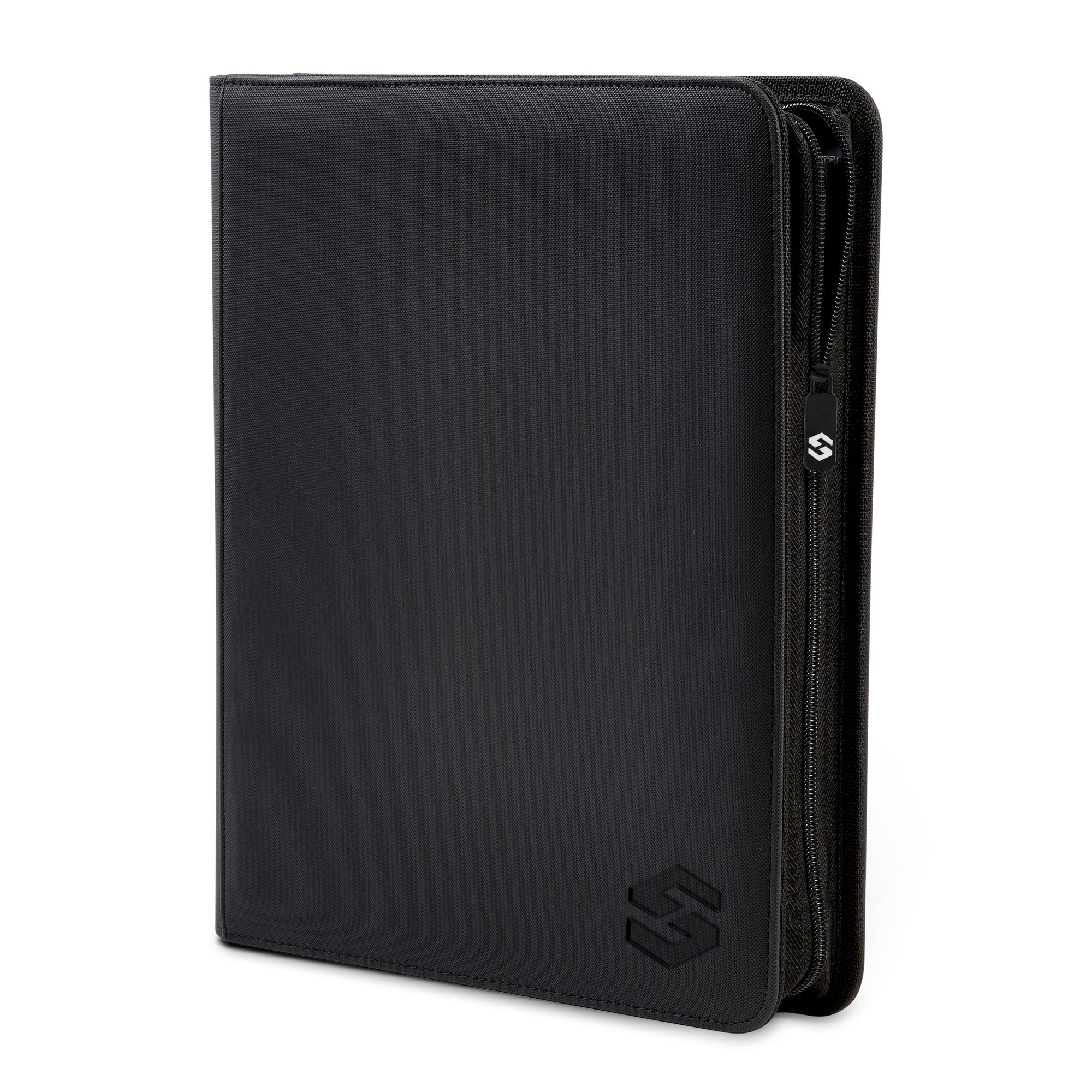 Hex Shield Premium 9-Pocket Trading Card Binder – 360 Capacity – Black Launch Edition