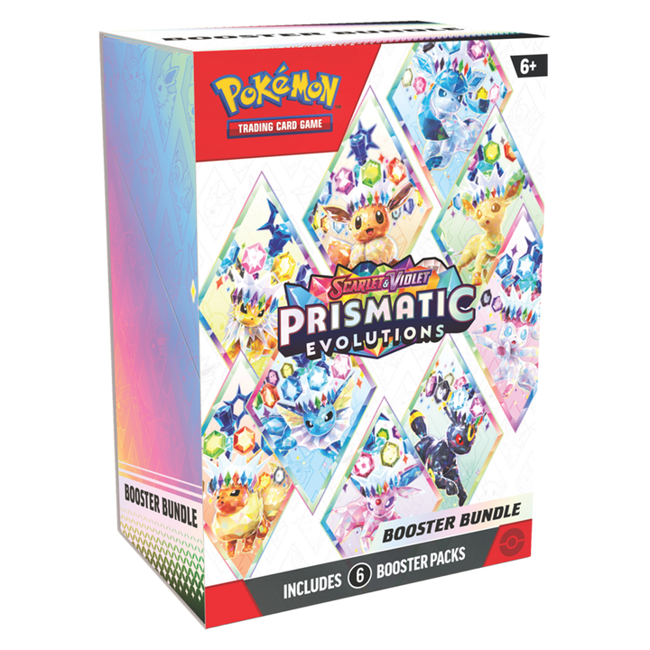 PREORDER Pokemon Scarlet & Violet Prismatic Evolutions: Booster Bundle (6 Packs)